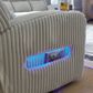 Ashley Forest Lake Power Recliner with Adjustable Headrest in Alloy Velvet, , large