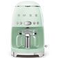 Smeg 47.34 Oz Drip Coffee Maker in Pastel Green and Polished Chrome, , large