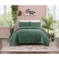 Peking Handicraft Secret Garden 3-Piece Full/Queen Quilt Set in Emerald Green, , large
