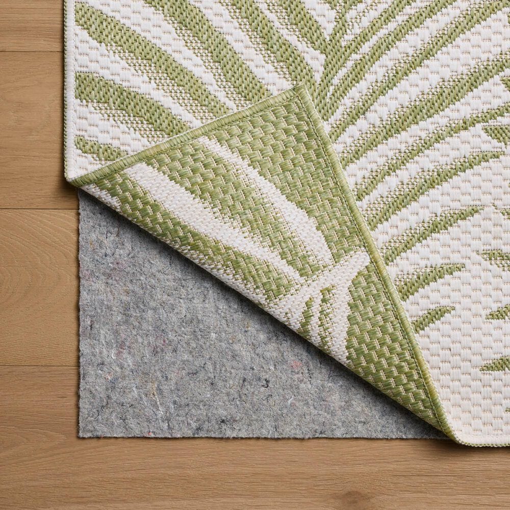 Loloi Easton Ivory and Green 6&#39;7&quot; x 9&#39;4&quot; Indoor/Outdoor Area Rug, , large