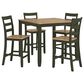 Ashley Gesthaven 5-Piece Counter Height Dining Set in Natural and Green, , large