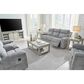 Ashley Buntington Manual Reclining Sofa in Pewter, , large