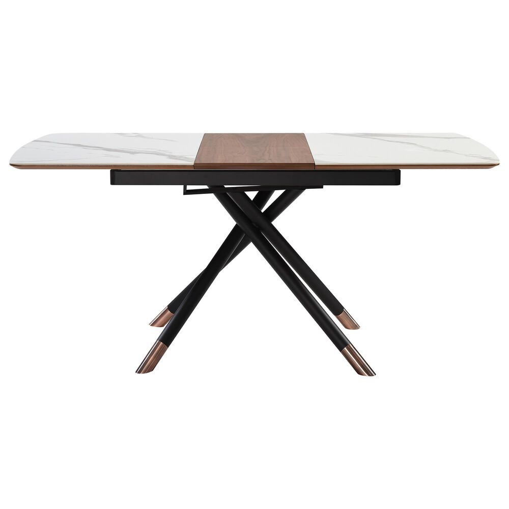 Blue River Alora Extendable Dining Table in Black, Copper, Light Grey and Walnut - Table Only, , large