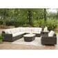 Ashley Kimora 6-Piece Patio Sectional Conversation Set in Dark Brown, , large