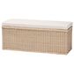 Baxton Studio Barid Rectangle Storage Bench in Natural, , large