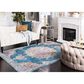 Safavieh Aria ARA103N 3" x 5" Blue and Ivory Area Rug, , large