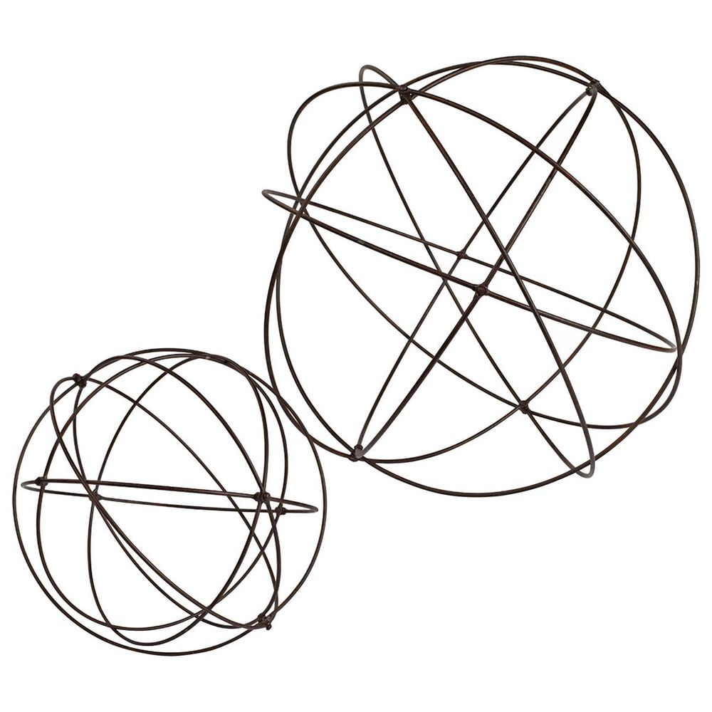 The Gerson Company Wire Garden Sphere in Black (Set of 2), , large