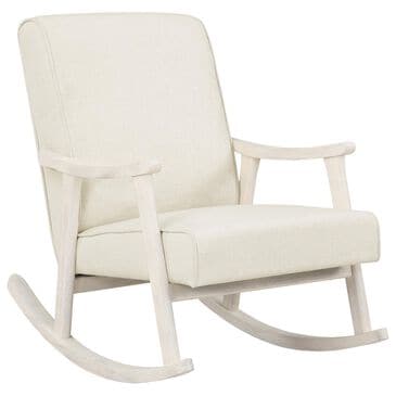 OSP Home Gainborough Rocker with Antique White Frame in Linen, , large