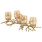 Maple and Jade 19" x 6" Hurricane Lamp in Gold, , large