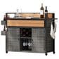 HOMLUX 53" Wicker Outdoor Kitchen Island in Grey, , large