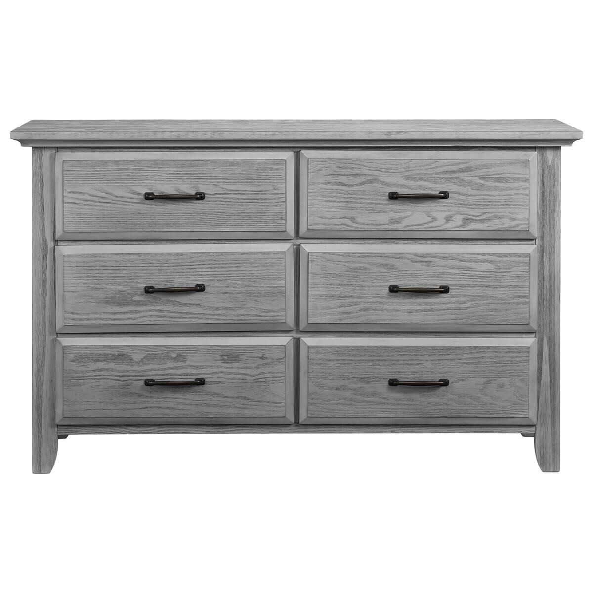 Oxford Baby Willowbrook 6 Drawer Dresser in Graphite Gray