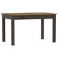Golden Wave Furniture Sarasota 6-Piece Rectangular Dining Set in Brown and Black, , large