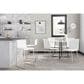 Lumisource Mara Counter Stool with White Cushion in Stainless Steel (Set of 2), , large