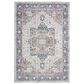 Central Oriental Trisha Yearwood Belmont Jabari 5" x 7" Tan and Dark Blue Area Rug, , large