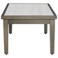 Ashley Rainier Ranch Patio Rectangular Cocktail Table in Brown and Beige, , large