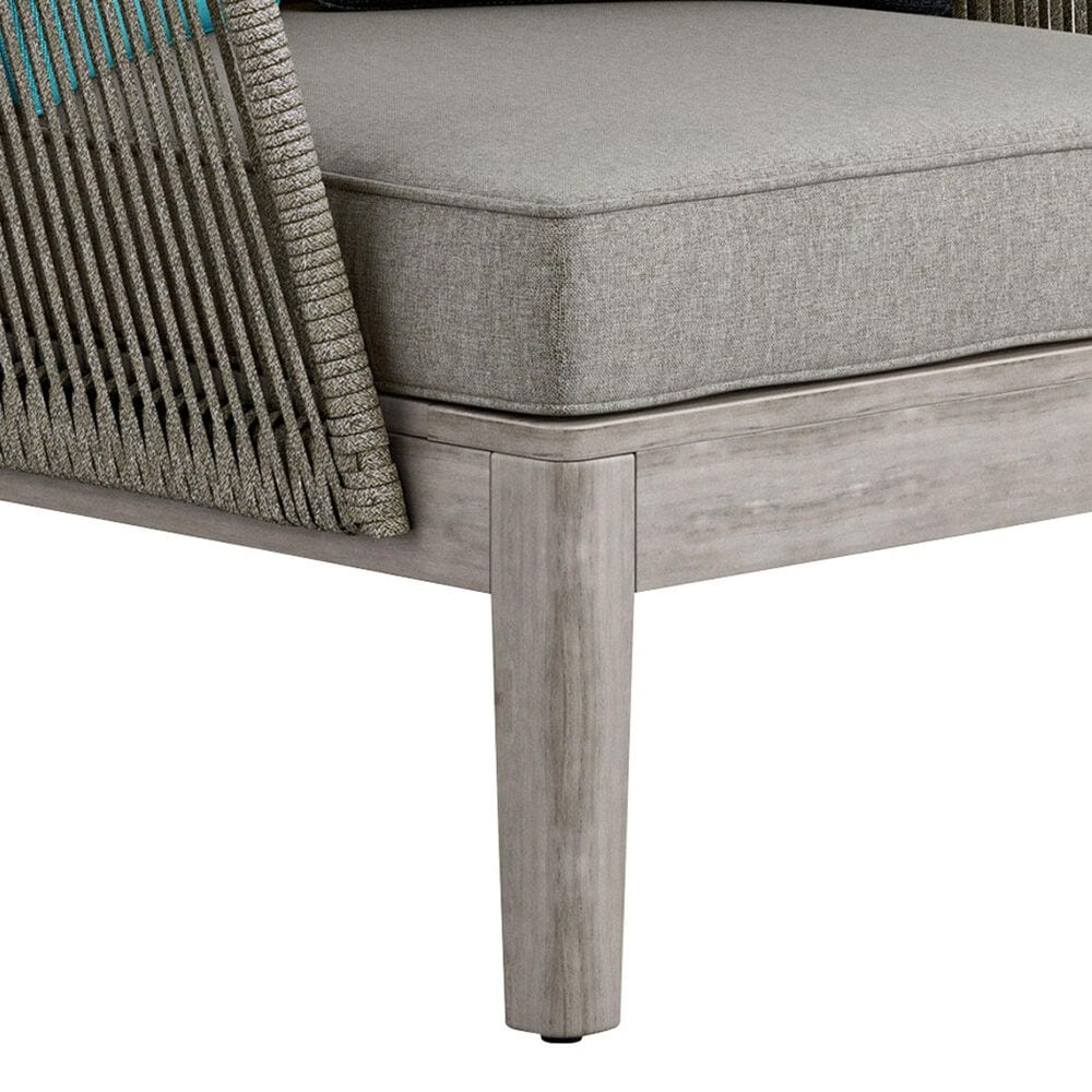 Hearth and Haven Carmel Outdoor Conversation Chair with Cushion in Sand Drift, , large