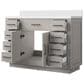Lexora Home Abbey 48" Single Bathroom Vanity in White Oak with 2 cm White Cultured Marble Top and Rectangular Sink, , large