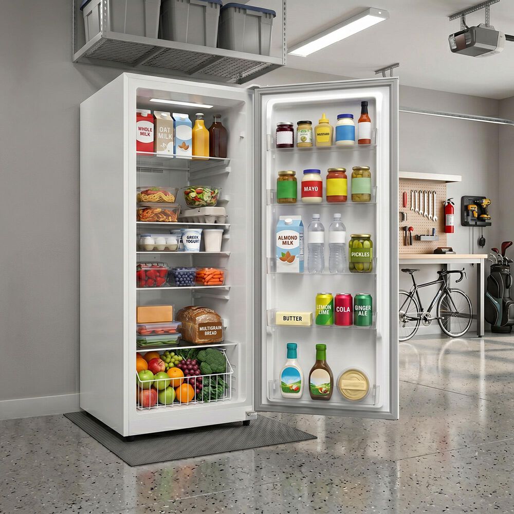 Element 17 Cu. Ft. Upright Convertible Freezer/Refrigerator in White, , large