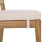 Hearth and Haven 5-Piece Outdoor Wooden Dining Set with U-Leg Table and Cushioned Chairs in Beige, , large