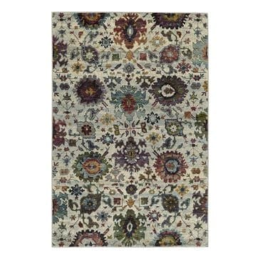 Oriental Weavers Andorra 7129A 5"3" x 7"3" Stone Area Rug, , large