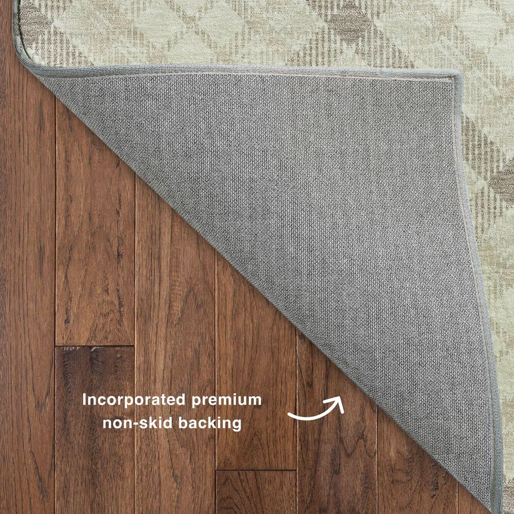 Dalyn Rug Company Soft Essentials Plaid Linen 2'3" x 7'6" Indoor/Outdoor Runner, , large