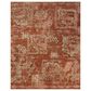Loloi Winchester Brick and Beige 12" Square Area Rug, , large