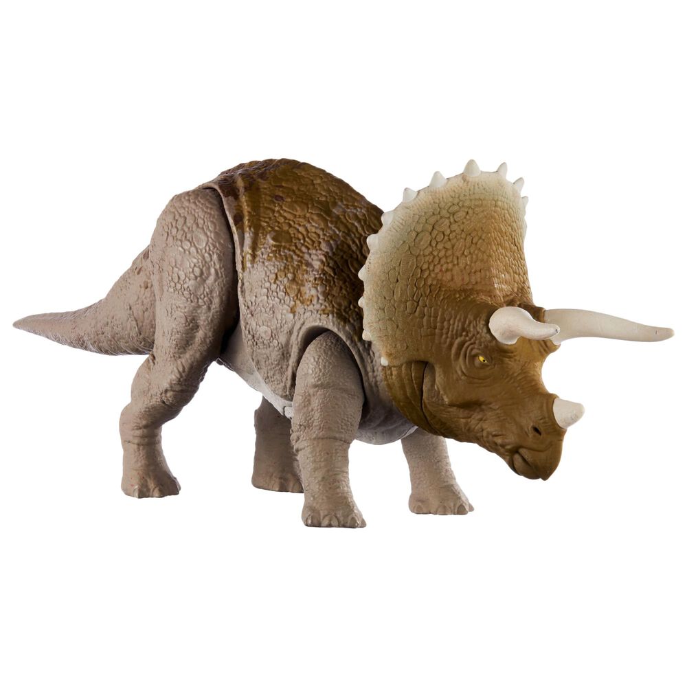 Mattel Jurassic World Sound Strike Triceratops Action Figure, , large