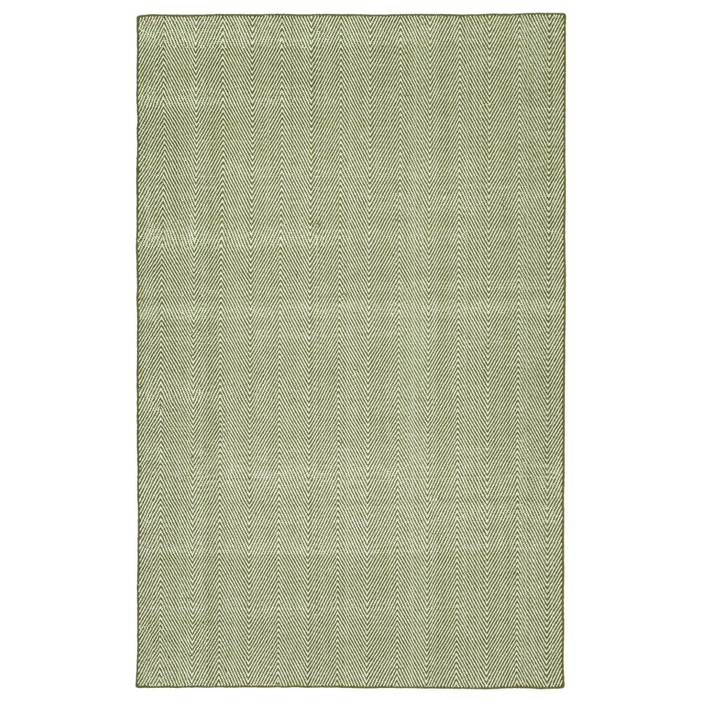 Kaleen Rugs Ziggy ZIG01-23 3" x 5" Olive and White Indoor/Outdoor Area Rug, , large