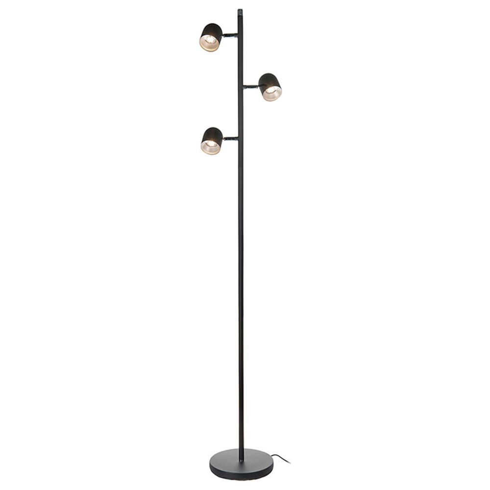 Lite Source Tiara 3-Lite Floor Lamp in Black, , large