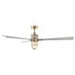 Minka-Aire Nauticus 65" Smart Indoor/Outdoor Ceiling Fan with Warm Coastal Driftwood Blades in Legacy Brass, , large
