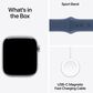 Apple Watch Series 10 GPS 42mm Silver Aluminum Case with Denim Sport Band - S/M, , large