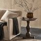 Four Hands Rivi Large End Table in Aged Belgium Bleach, , large