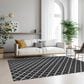 Dalyn Rug Company York 10" x 14" Black Indoor/Outdoor Area Rug, , large