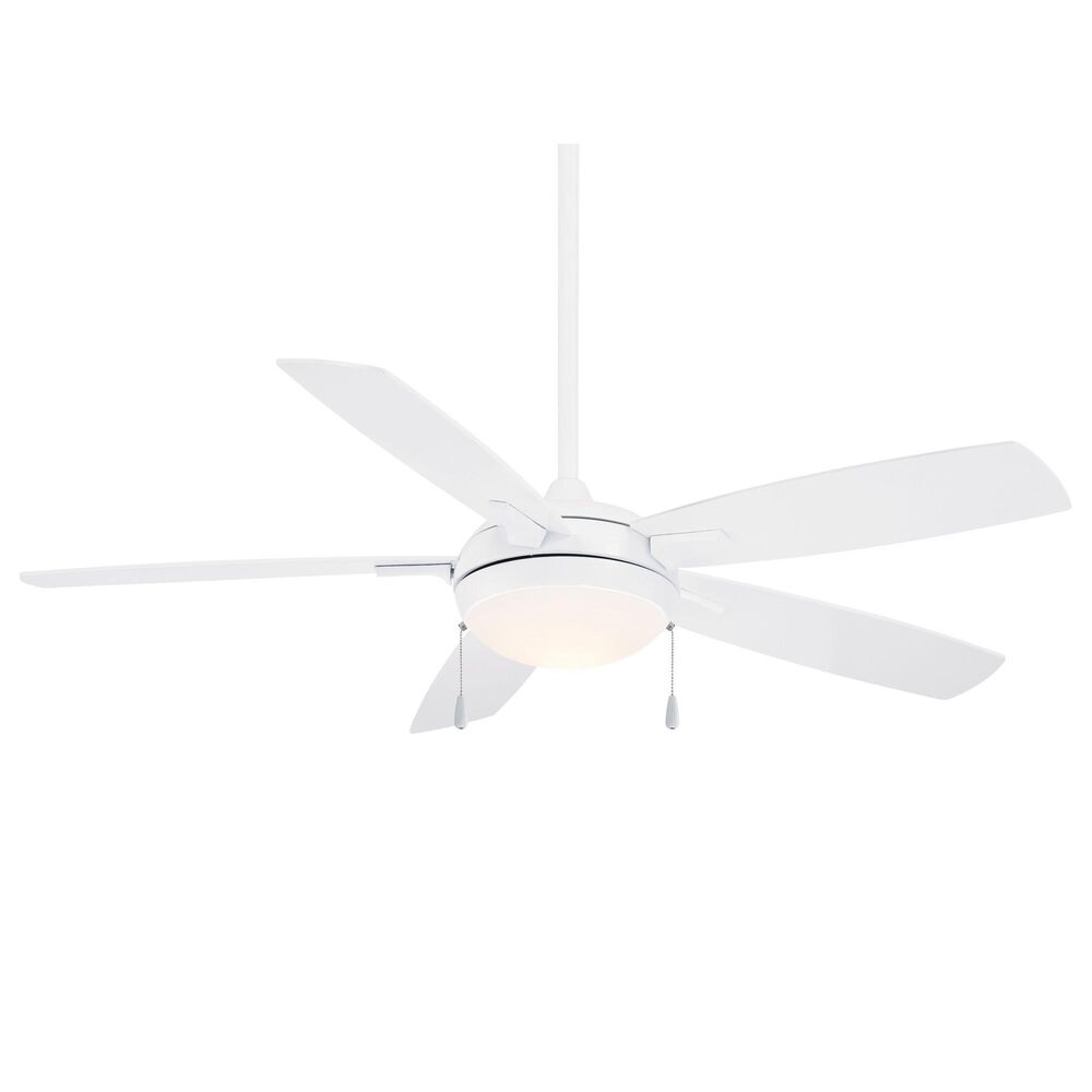Minka-Aire Lun Aire 54" Ceiling Fan with LED Light in White, , large