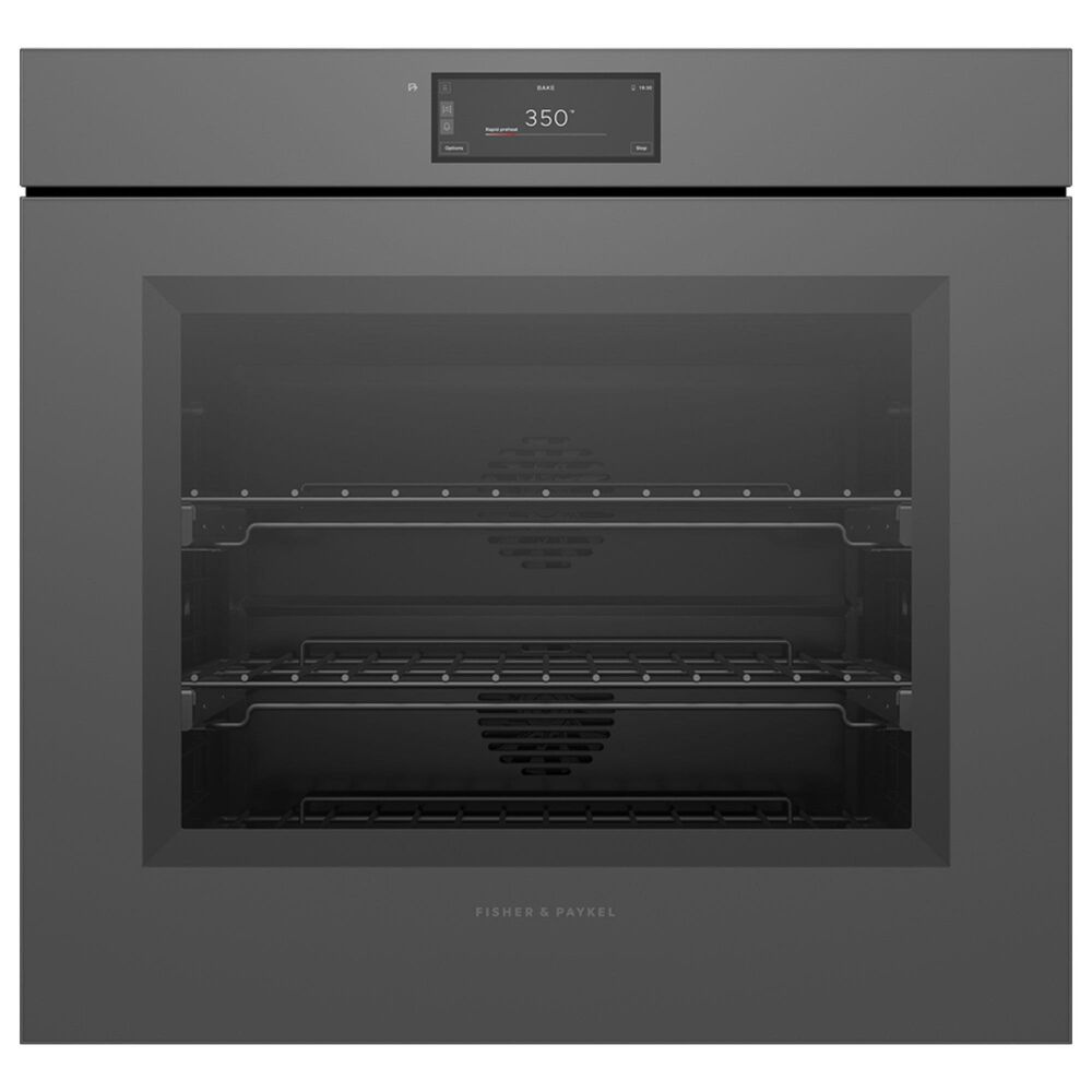 Fisher & Paykel 4.9 Cu. Ft. Single Wall Oven with Steam Assist in Gray, , large