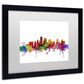 Timberlake Michael Tompsett "Kansas City Skyline" Matted Framed Art, , large