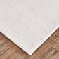 Feizy Batisse 5" x 8" White Area Rug, , large