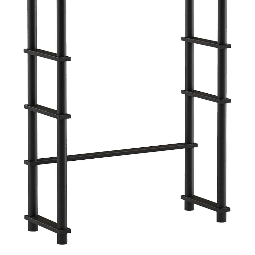 HOMLUX Turn-N-Tube 3-Shelf Over The Toilet Storage Space Saver in Espresso and Black, , large