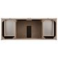 James Martin Vanities Chicago 60" Single Bathroom Vanity in Whitewashed Walnut with 3 cm Lime Delight Quartz Top and Rectangular Sink, , large