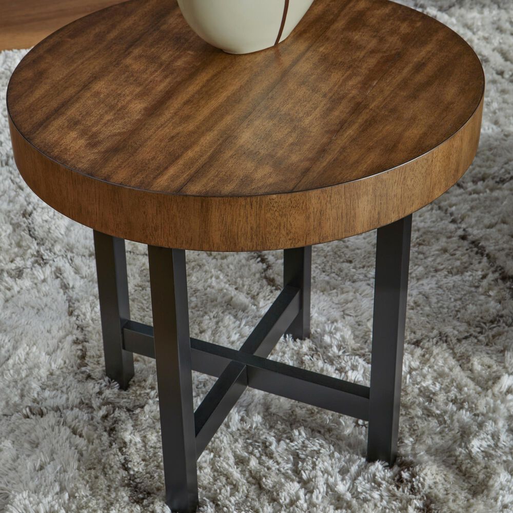 Ashley Steenlage 2-Piece Occasional Table Set in Brown and Black, , large