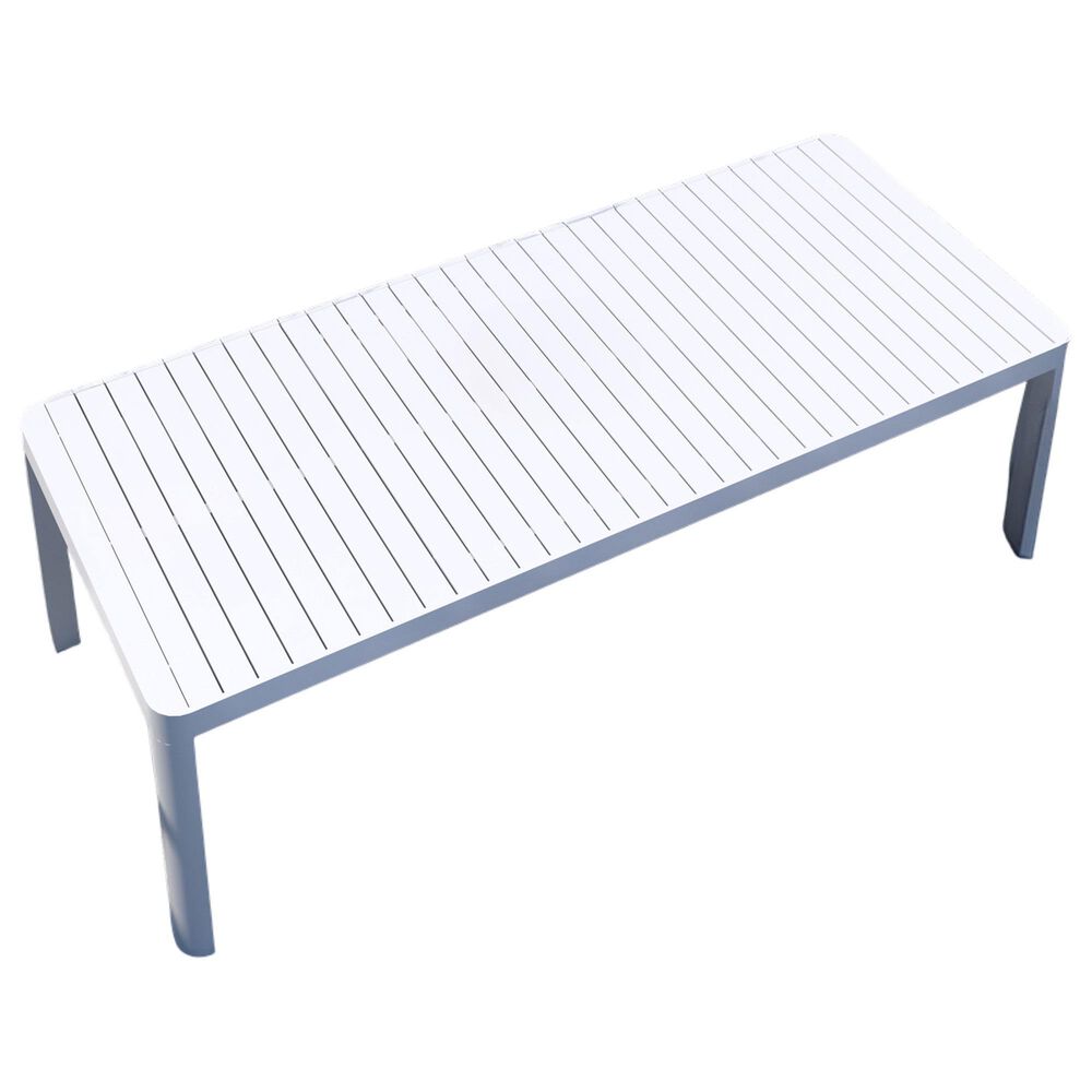 International Home Miami Aster 13-Piece Rectangular Extendable Patio Dining Set in White, , large