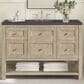 James Martin Vanities Breckenridge 48" Single Vanity in Whitewashed Oak with 3 cm Charcoal Soapstone Quartz Top, , large