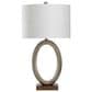 Flair Industries Norman Wyatt Home Table Lamp in Champagne Silver and Brown, , large