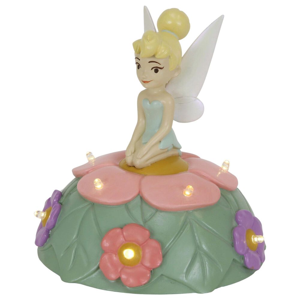 Lambs and Ivy Tinker Bell Table Top Night Light Nursery Lamp in Pink and Green, , large