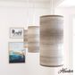 Hunter Solhaven 1-Light Mini Pendant with Light Gray Oak Shade in Brushed Nickel, , large