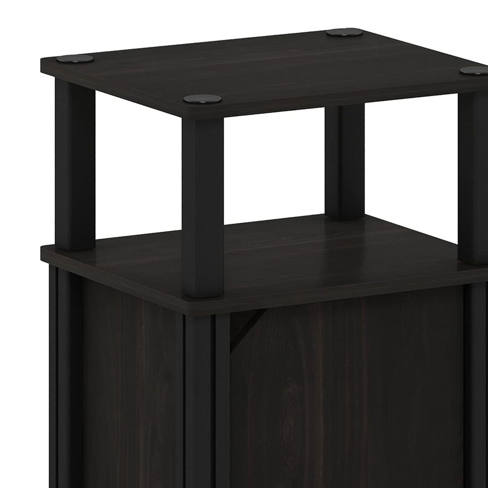 HOMLUX Brahms 3-Tier End Table in Espresso and Black, , large