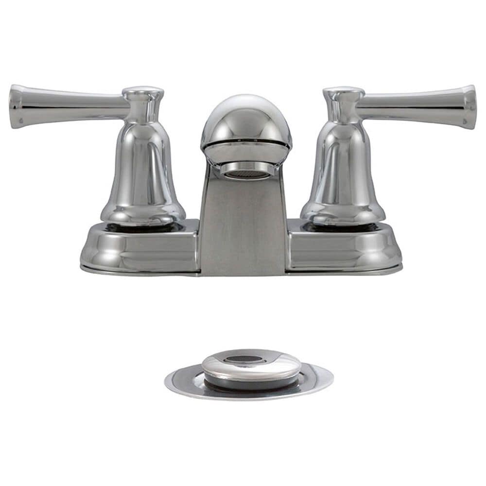 MS International 2-Handle Ceramic Disc Bathroom Faucet in Polished Chrome, , large