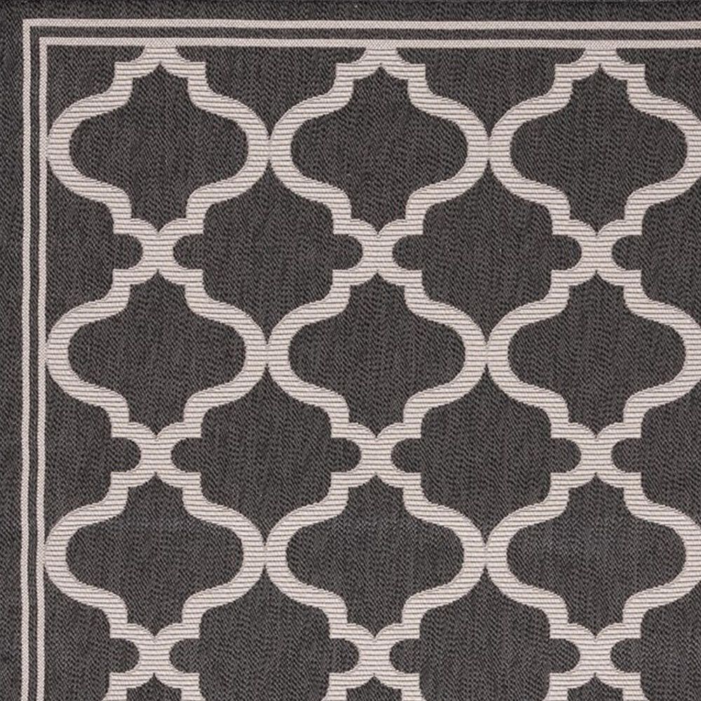 Safavieh Bermuda 8&#39; x 10&#39; Charcoal and Ivory Indoor/Outdoor Area Performance Rug, , large