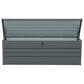Hearth and Haven 260-Gallon Outdoor Metal Deck Box with Lockable Design in Carbon Black, , large