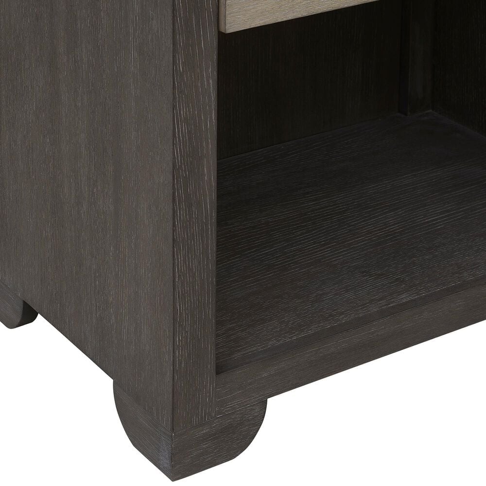 Nicolette Home Anderson Park Dark 1-Drawer Nightstand in Moose Trail and Frontier Brown, , large